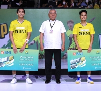 Jonatan Christie Juara BNI Bright Up Cup 2022