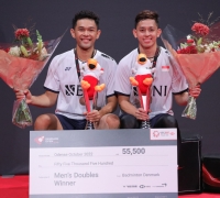 Fajar/Rian Rebut Gelar Super 750 Pertama di Denmark Open